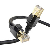 Cable Ethernet Cat 8 De 5 Pies, Lan Cat8, Rj45, 26 Awg, 40 G