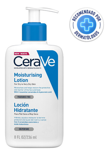 Loción Hidratante Cerave Para Piel Seca A Muy Seca 236 Ml