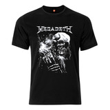 Remera Estampada Varios Diseños Megadeth Calavera