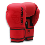 Luva Boxe Muay Thai First Fx2 Pretorian Vermelho + Bolsa