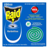 Raidolito Espiral Verde Mata Mosquito 10 Noches Caja Con 24 