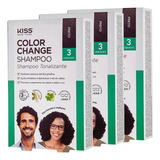 Shampoo Tonalizante Color Change Kiss Ny Kit C/3 Pçs 
