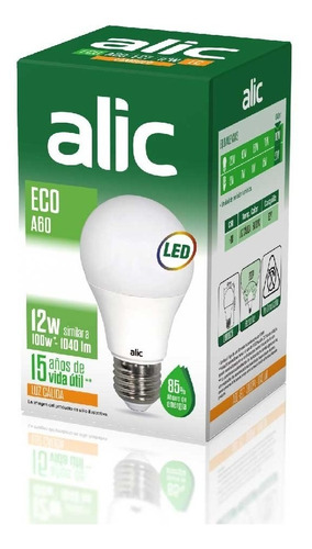 Pack X50 Lampara Led 12w Luz Fria Calida Mayorista Foco E27 