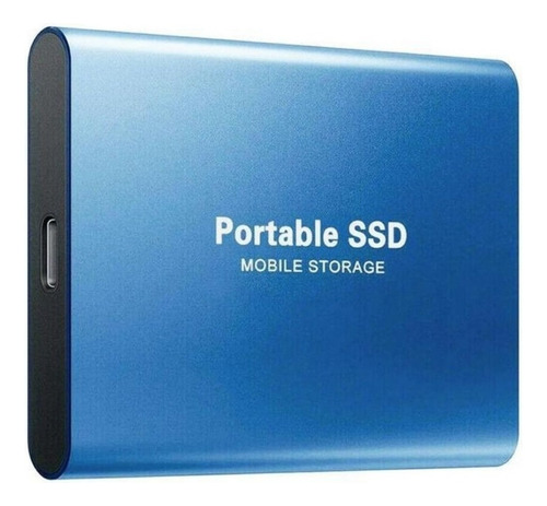 . Disco Duro Externo 4 Tb Sdd Portátil Usb 3.1 Tipo C, Azul