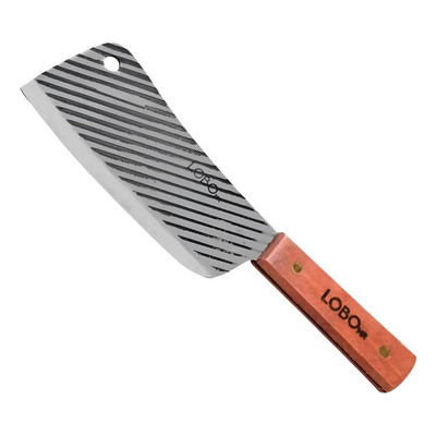 Cuchillo Hacha Carnicero Lobo L-826 Acero Carbon Mango Madera | Meses sin interés