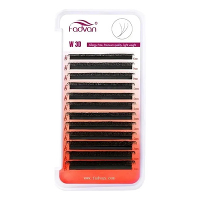 Cílios Fadvan W 3d Volume Egípcio Alongamento De Cílios Comprimento 13 Mm Cor Preto Espessura 0.07 Mm Tipo De Curvatura D | MercadoLivre