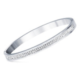 Pulseira Bracelete Feminino Deluxo Aço Cirúrgico 316l