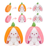 Conejo De Peluche De Zanahoria/ Fresa De Reversible 2pcs