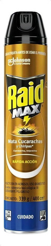 Insecticida Raid Max Mata Cucarachas Y C - mL a $54