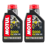 Aceite Motul 5000 Semisintetico 20w50 Motos 4t Kit 2lts