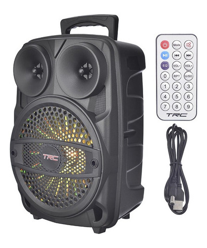 Caixa De Som Amplificada Com Controle  Bivolt 130w Led Trc