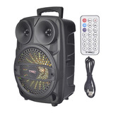 Caixa De Som Amplificada Com Controle  Bivolt 130w Led Trc