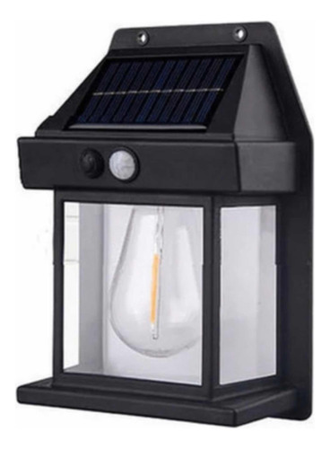 Farol Solar De Pared +sensor De Movimiento Luz Cálida