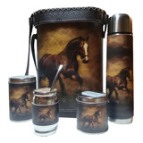 Set Matero Kit Completo Caballo Termo 1 L Acero Inoxidable