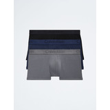 Pack 3 Bóxers Low Rise Trunk Black Multicolor Calvin Klein