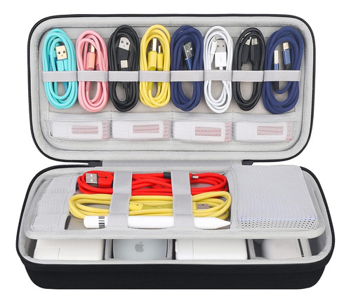 Organizador Universal De Cables De Viaje De Color Negro