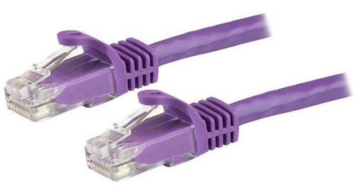 Cable De Red 10m Púrpura Cat6 Ethernet Gigabit Sin Enganches