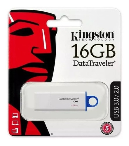 Memoria Usb 2.0 3.0 16gb Pen Drive Kingston Tapa Protector 