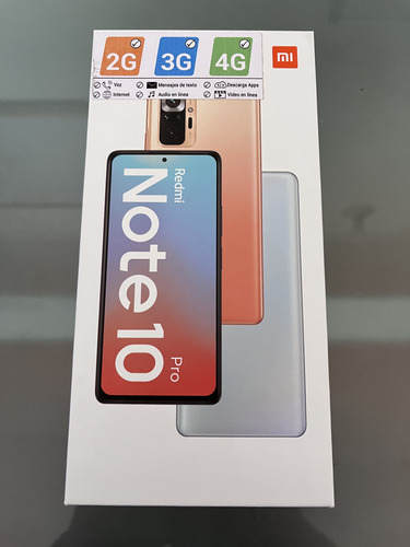 Xiaomi Redmi Note 10 Pro, 128 Gb, Bronce, 8 Gb De Ram