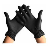 Guantes De Vinilo Negros Caja 100 Unidades Desechables