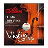 Encordado Alice Violin 4/4 Acero Recubierto En Nickel