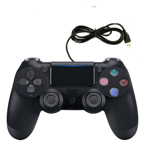 Controle Compatível Playstation 4 Com Fio Ps4 Led Vídeo Game
