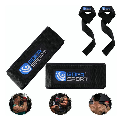 Straps Muñequera Gym Crossfit Pesas Lifting Fitness Cinta 