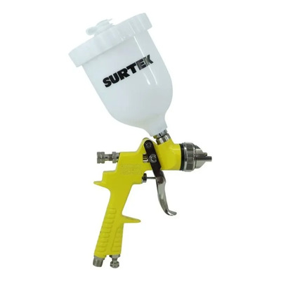 Pistola Para Pintar De Gravedad Surtek 108006 50psi 29908830 Color Amarillo