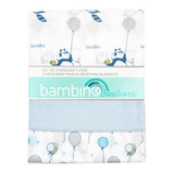 Set 3 Piezas Pañales Tuto Bambino  Panda Azul