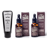 Kit 2 Tónico Macho + 1 Aceite Mineral Barbershop Barba