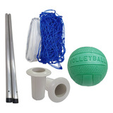 Kit Biribol Volei De Piscina Com Bola + Tubos + Rede 3 M