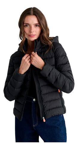 Chamarra Holly Land 1024 Negro Para Dama