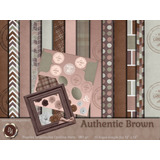 Colección Authentic Brown Scrapbooking X15 D' Arteche Crafts