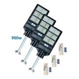 Pack 3 Focos Solar 900w + Soporte + Control + Envío Gratis
