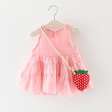 Vestido Con Lazo De Color Liso Para Bebés De 0 A 2 Años, Bau