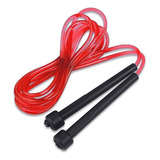 Soga De Saltar Pvc Cable Boxeo Largo Regulable Speed Fitness Color Rojo