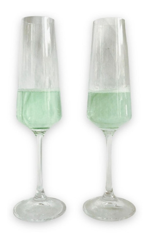 Setx2u. Copas De Champagne / Sidra (160ml) - Cristal Bohemia