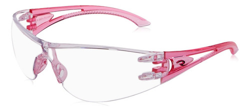 Lentes De Seguridad Optima Con Laterales En Color Rosa, Tra