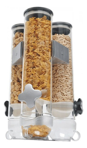 Repuesto Tubo De Vidrio Dispenser Cereales Snacks Triple