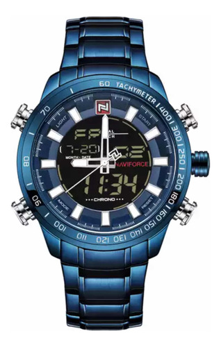 Reloj Naviforce Dual Digital Y Analógico Modelo 9093 Blue