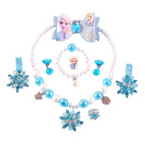 Collar Y Pulsera De Frozen De Disney Para Niña, 8 Piezas