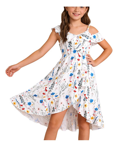 Vestido Para Niña, Juvenil, De Verano, Elegante, Con Lazo Co