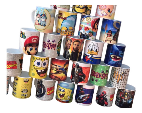 Taza De Plastico Personalizada Sublimada Por Mayor