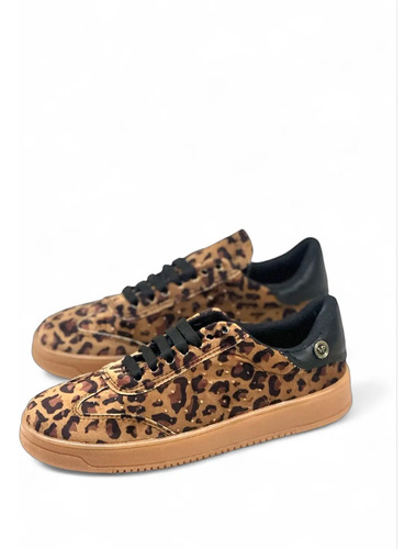 Tenis Casuales Para Mujer Tipo Samba Animal Print