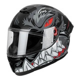 Casco Mt Integral Stinger Hummer Lycan C1 Negro Brillo/ Mate