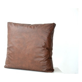 Pack 4 Fundas Almohadón 65x65 Cm Eco Cuero Sillón Algarrobo