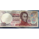 Venezuela Billete De 5000 Bolívares, Serie Roja 