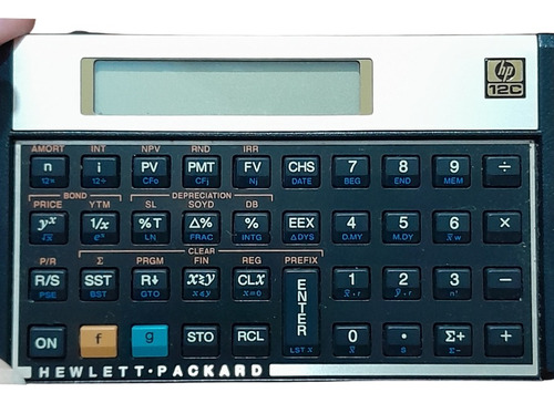 Calculadora Financeira Hp 12c Gold - 120 Funções, Visor Lcd