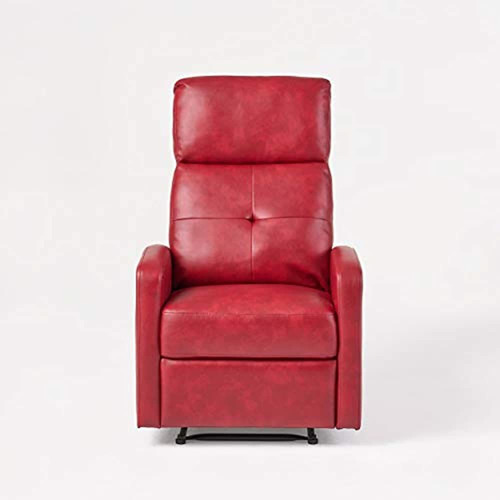 Teyana Silla Reclinable De Piel Rojo