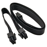 Cable Atx Cpu 8 Pin Male - Dual Pcie 2x 8 Pin (6+2) Male  